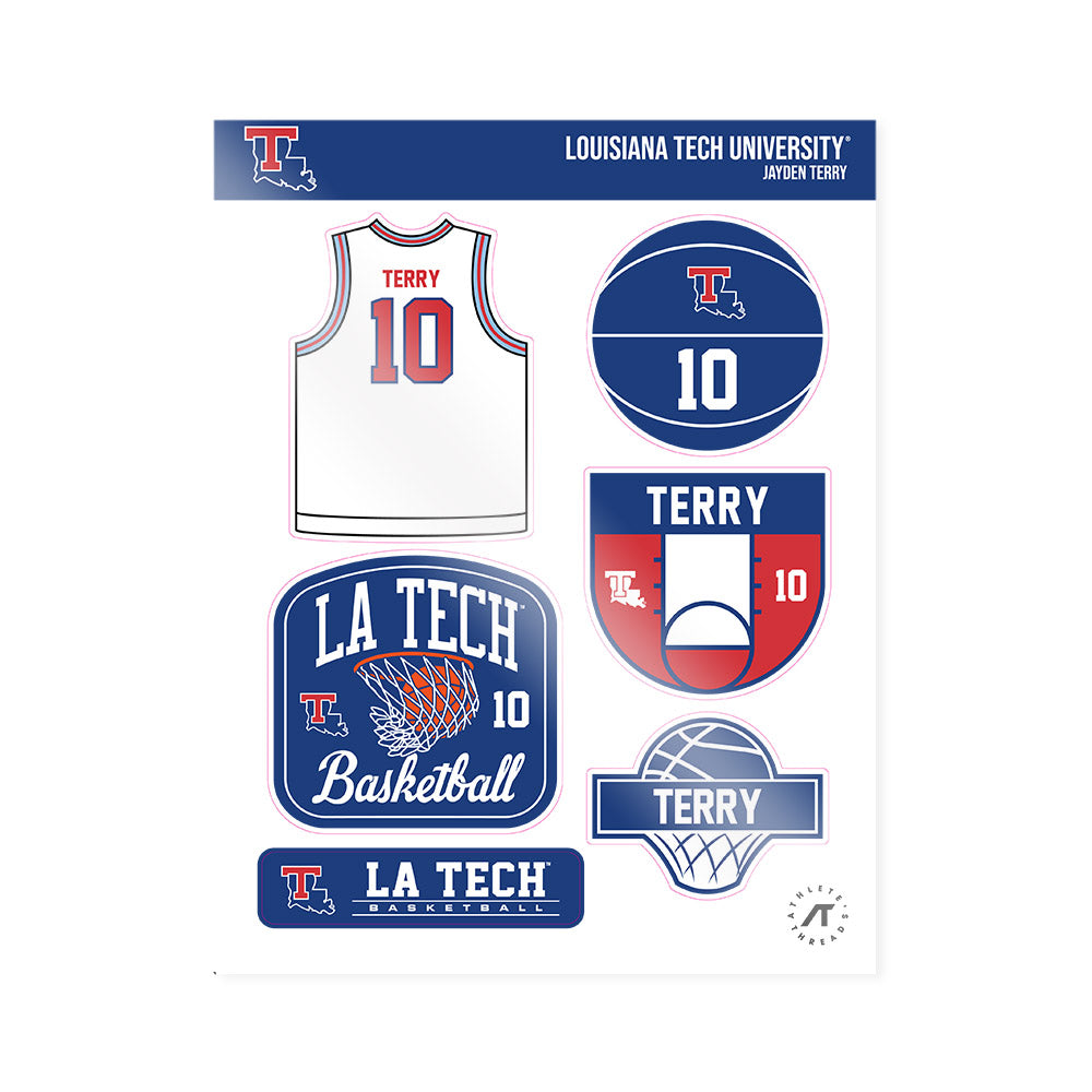 LA Tech - NCAA Women's Basketball : Jayden Terry - Sticker Sheet-0