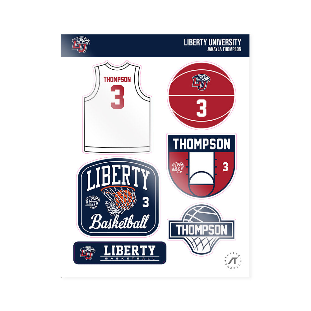 Liberty - NCAA Women's Basketball : JaKayla Thompson - Sticker Sheet-0