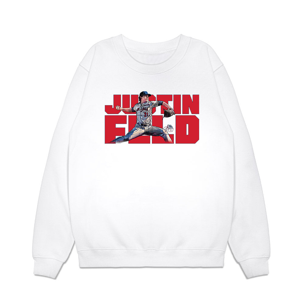 Gonzaga - NCAA Baseball : Justin Feld - Collage Premium Crewneck Sweatshirt-0