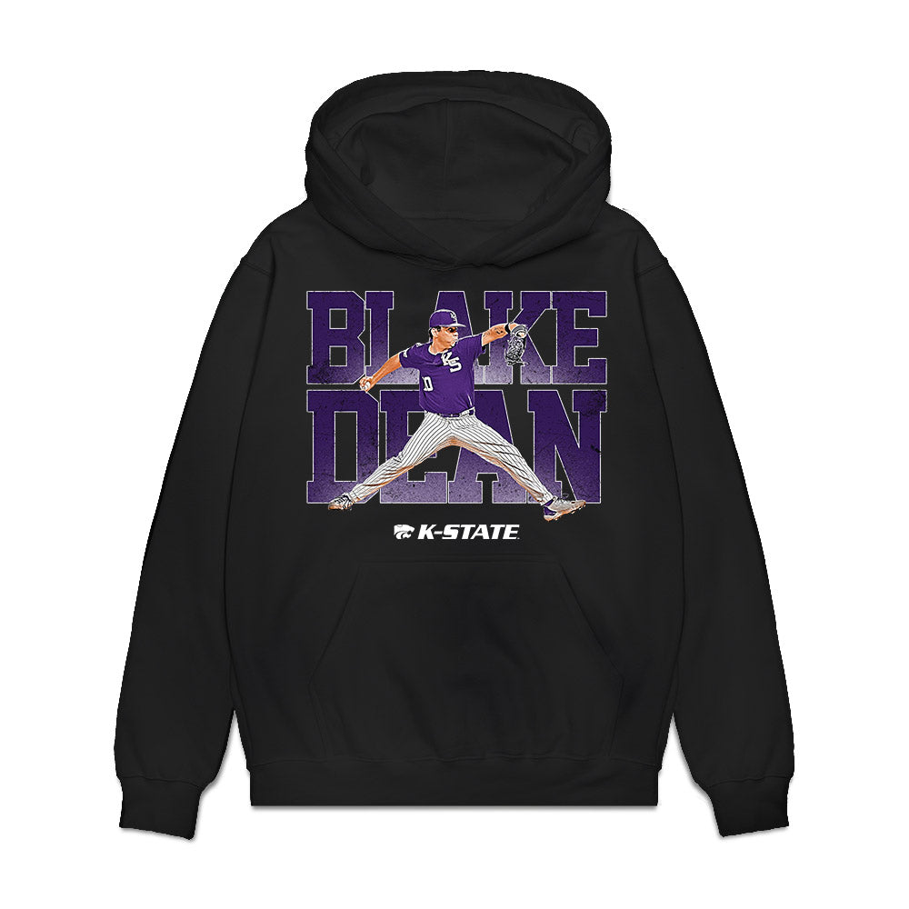 Kansas State - NCAA Baseball : Blake Dean - Collage Premium Hooded Sweatshirt-0