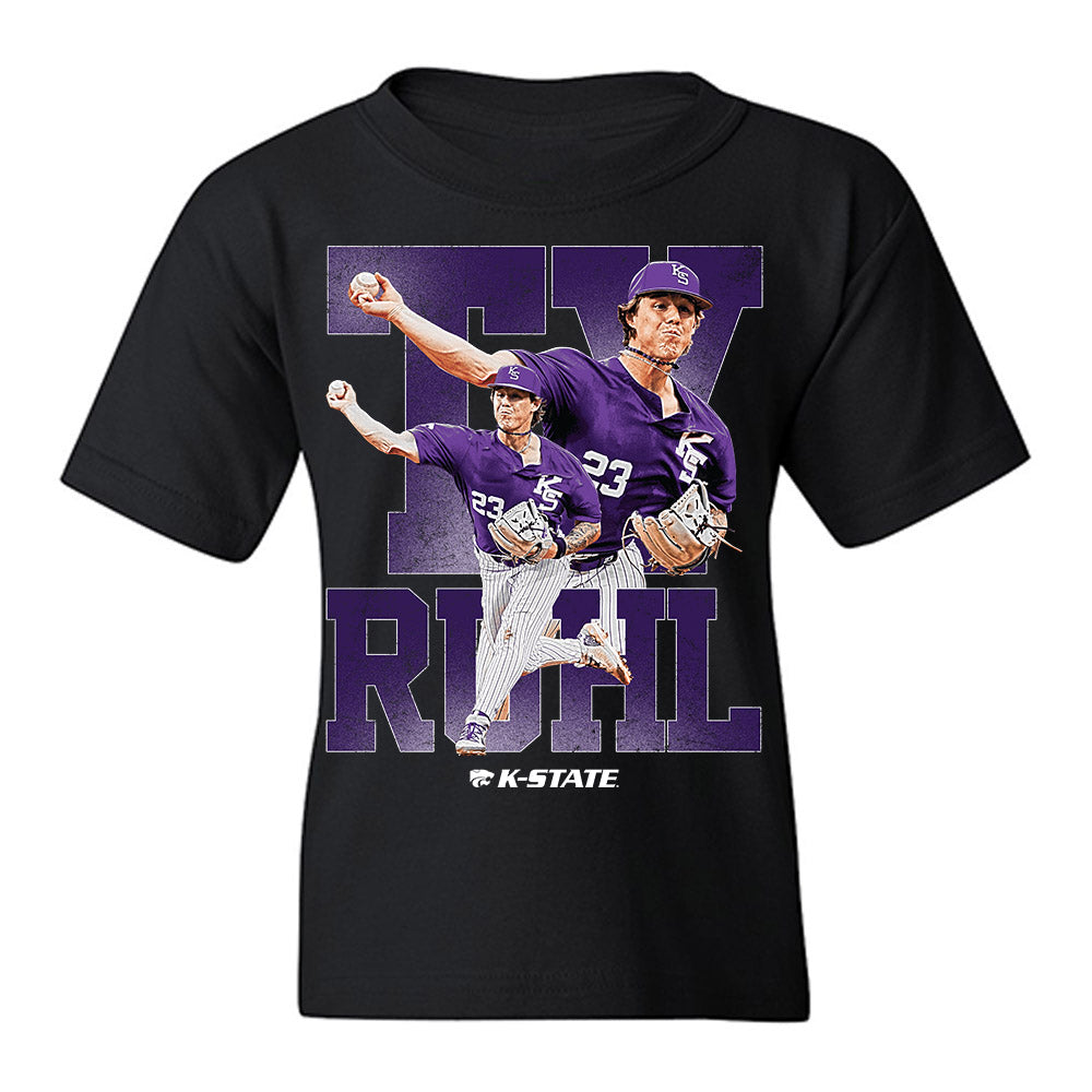 Kansas State - NCAA Baseball : Ty Ruhl - Youth T-Shirt-0