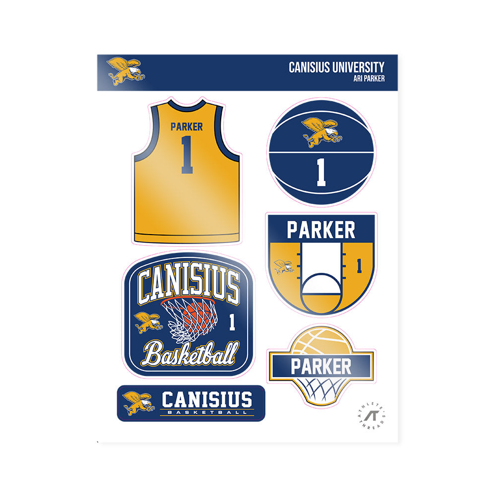 Canisius - NCAA Women's Basketball : Ari Parker - Sticker Sheet-0