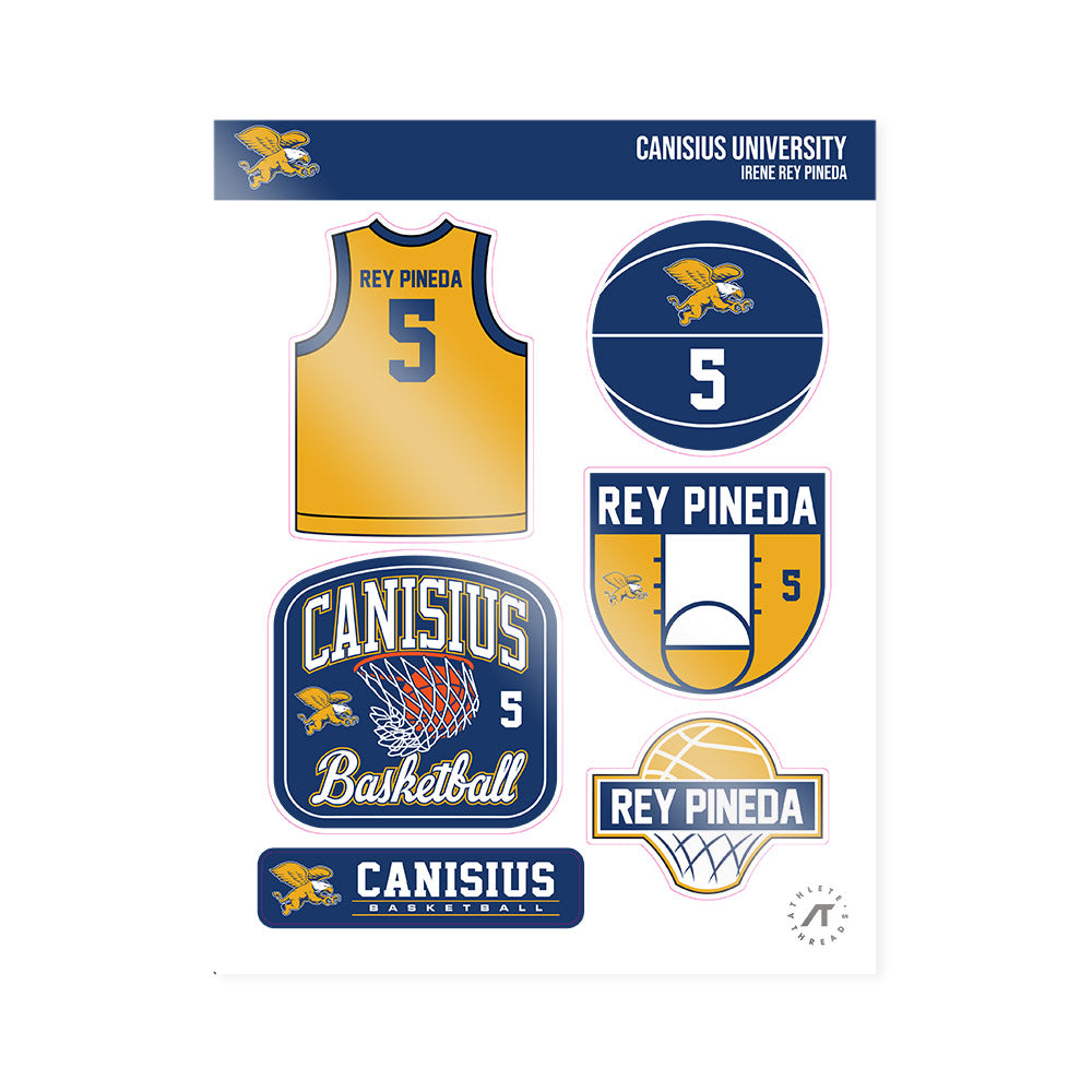 Canisius - NCAA Women's Basketball : Irene Rey Pineda - Sticker Sheet-0