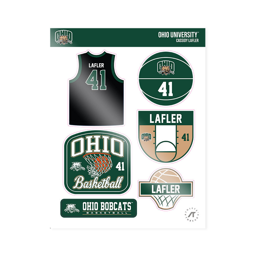 Ohio - NCAA Women's Basketball : Cassidy Lafler - Sticker Sheet-0