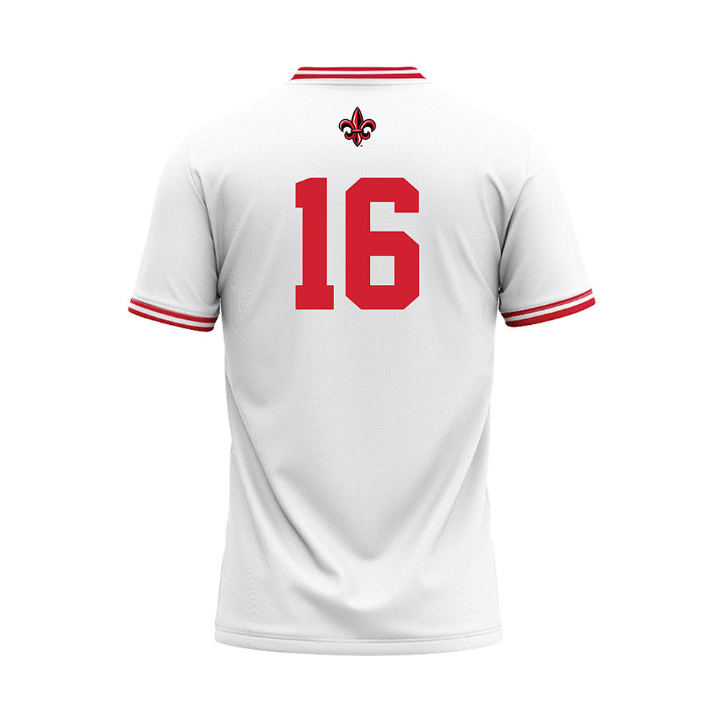 Louisiana - NCAA Baseball : Parker Smith - White Baseball Jersey-1