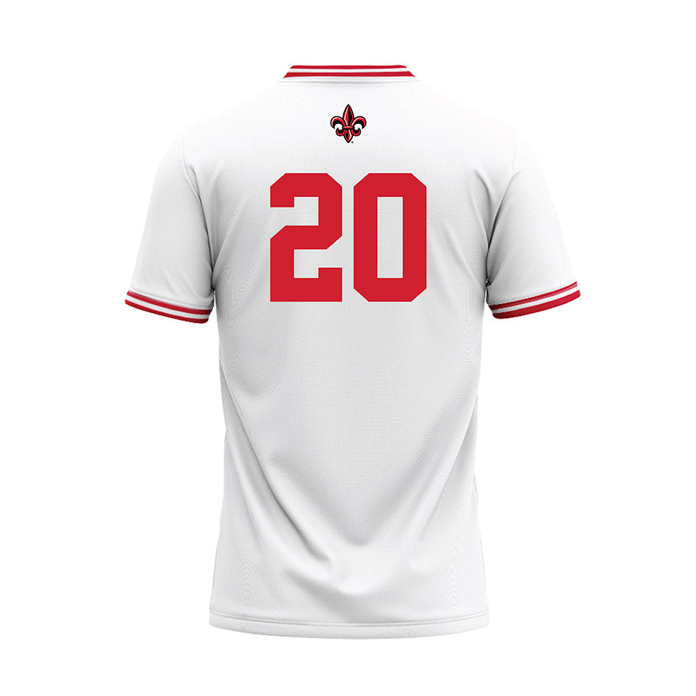 Louisiana - NCAA Baseball : JR Tollett - White Baseball Jersey-1