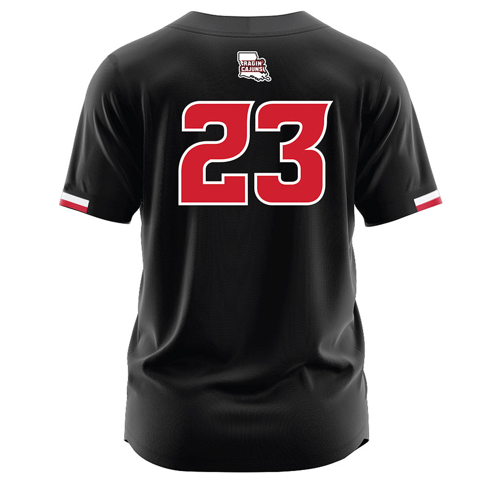 Louisiana - NCAA Softball : Emily Smith - Black Jersey-1