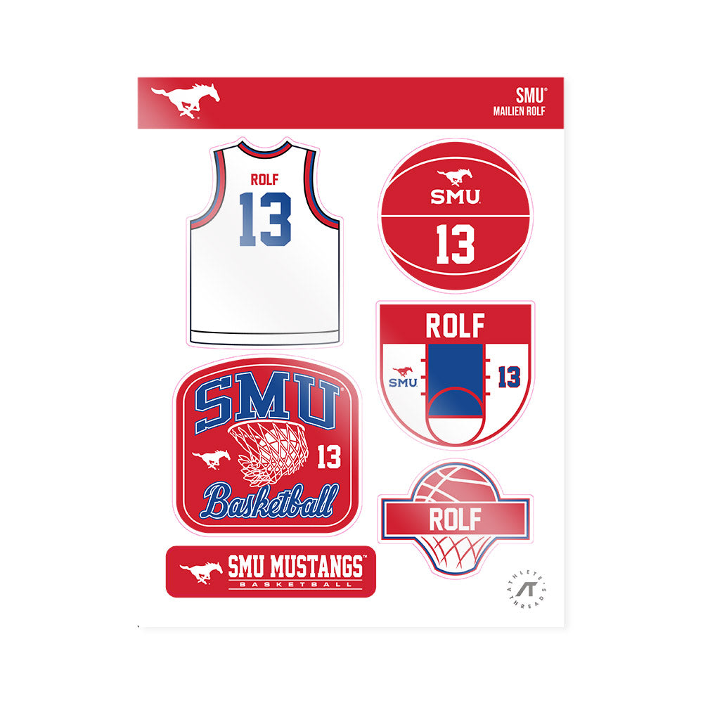 SMU - NCAA Women's Basketball : Mailien Rolf - Sticker Sheet-0