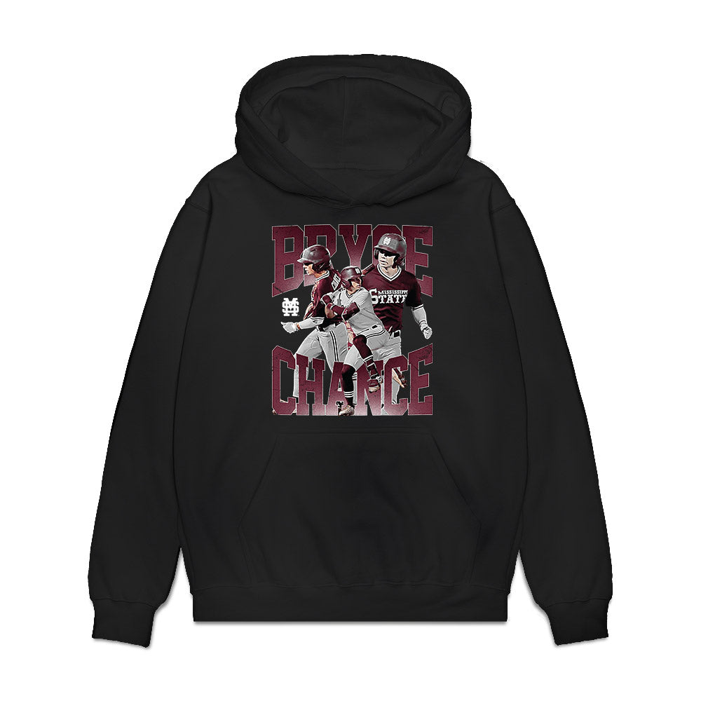 Mississippi State - NCAA Baseball : Bryce Chance - Collage Premium Hooded Sweatshirt-0