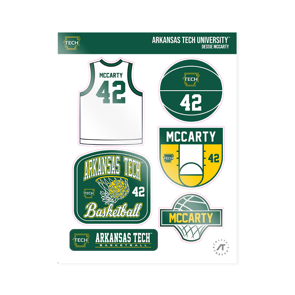 ATU - NCAA Women's Basketball : Dessie McCarty - Sticker Sheet-0