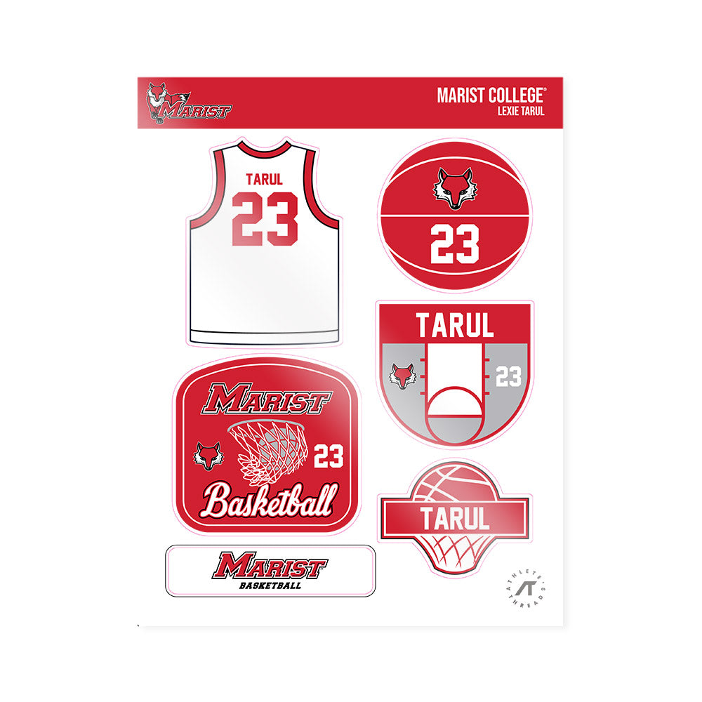 Marist - NCAA Women's Basketball : Lexie Tarul - Sticker Sheet-0