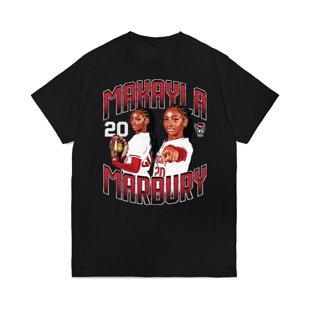 NC State - NCAA Softball : MaKayla Marbury - Collage Premium T-Shirt-0