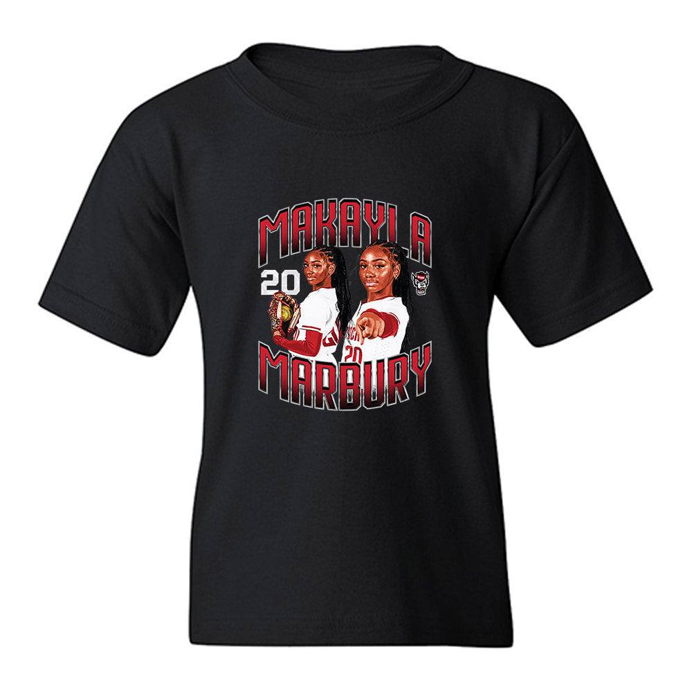 NC State - NCAA Softball : MaKayla Marbury - Collage Youth T-Shirt-0
