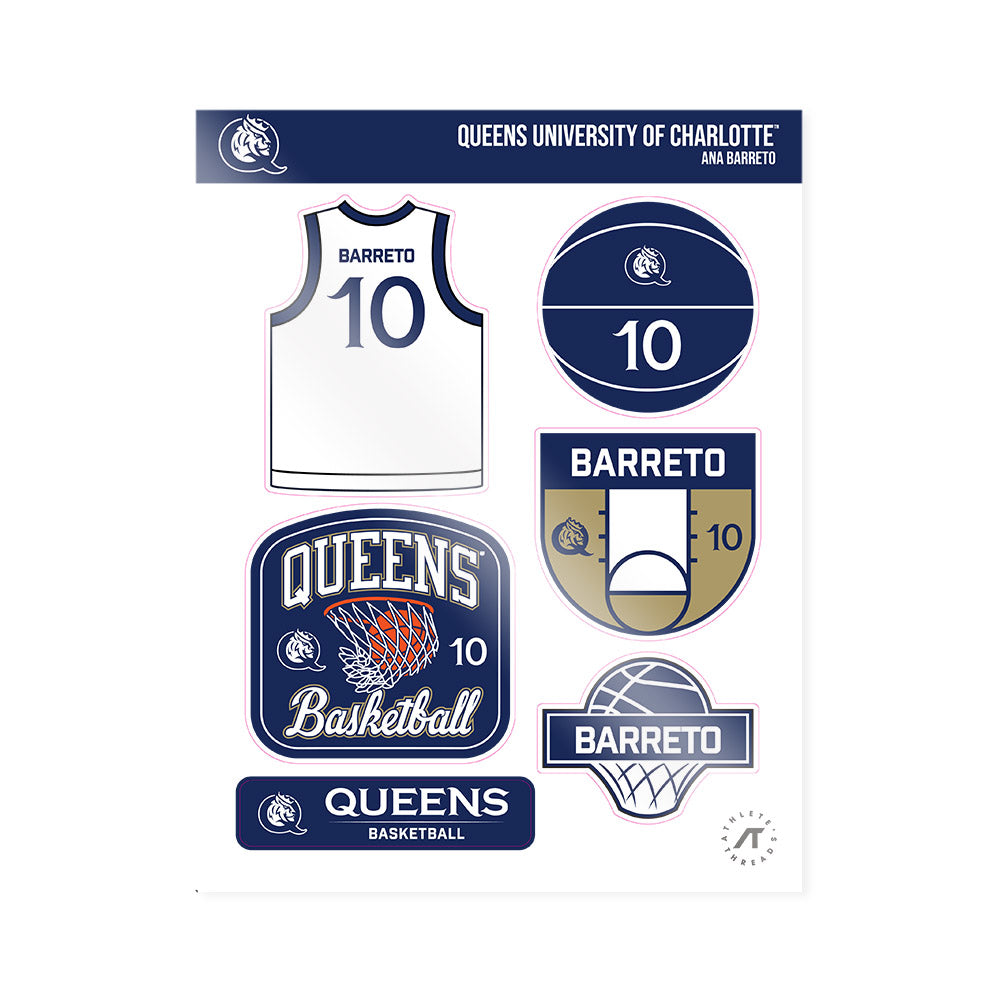 Queens - NCAA Women's Basketball : Ana Barreto - Sticker Sheet-0