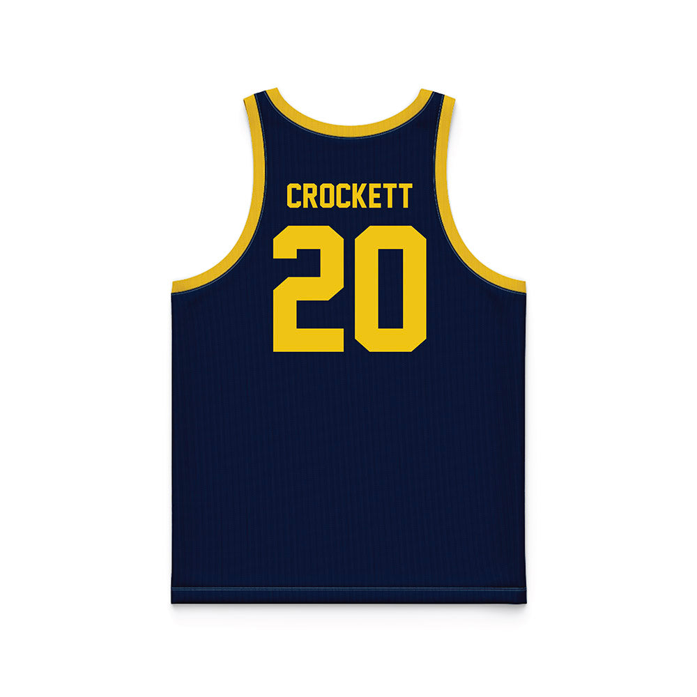 Michigan - NCAA Women's Basketball : Alyssa Crockett - Blue Basketball Jersey-1