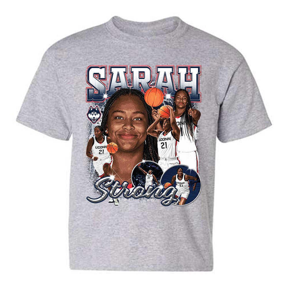 UConn - NCAA Women's Basketball : Sarah Strong - Youth T-Shirt-0