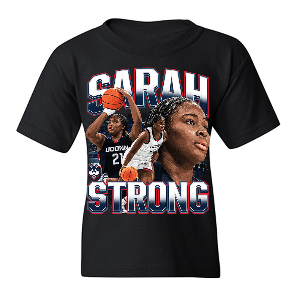 UConn - NCAA Women's Basketball : Sarah Strong - Youth T-Shirt-0