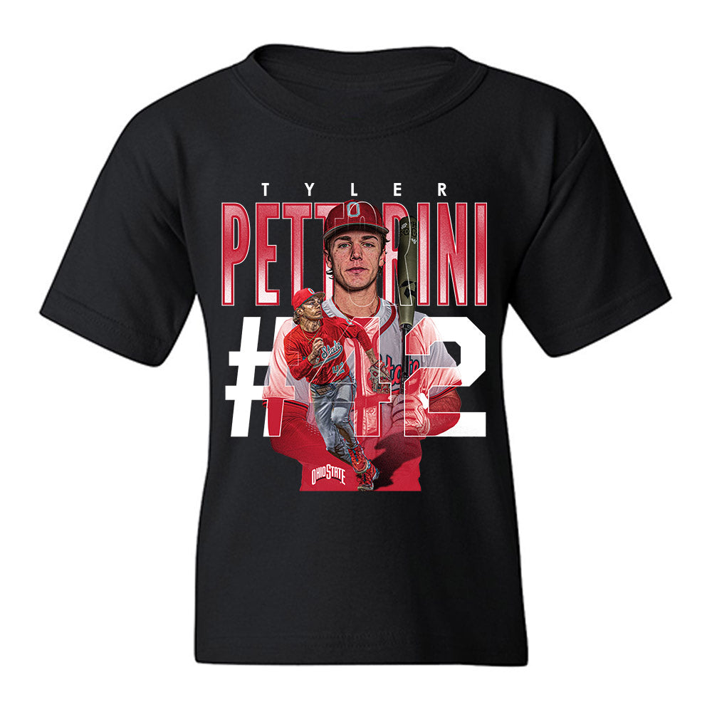 Ohio State - NCAA Baseball : Tyler Pettorini - Youth T-Shirt-0