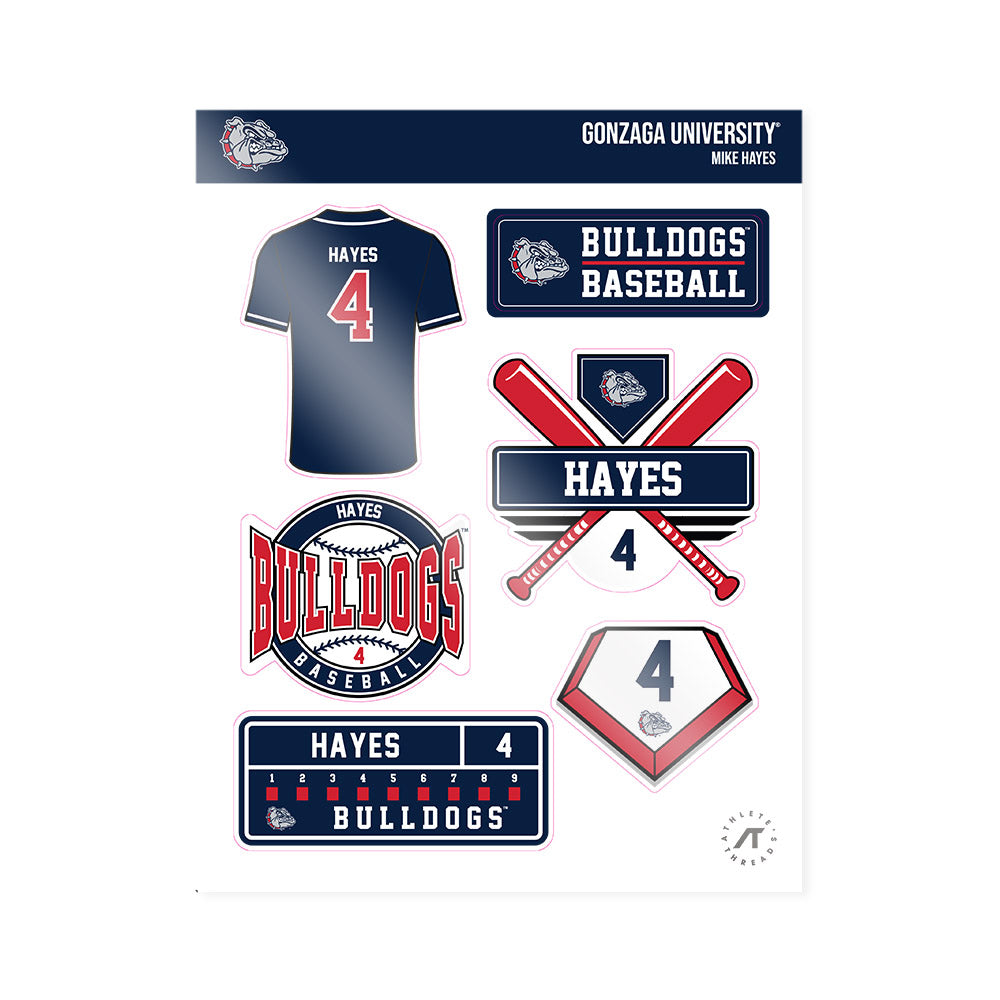 Gonzaga - NCAA Baseball : Mike Hayes - Sticker Sheet-0