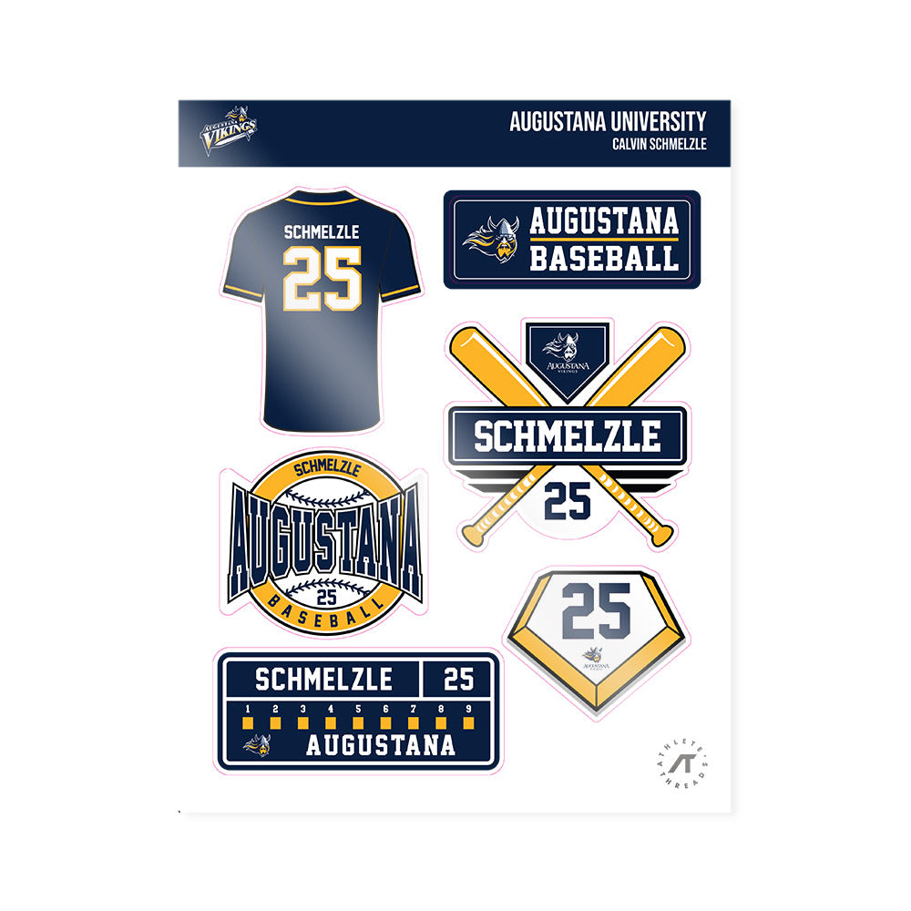 AU - NCAA Baseball : Calvin Schmelzle - Sticker Sheet-0