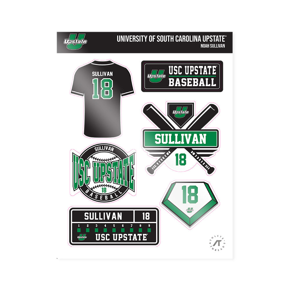 USC Upstate - NCAA Baseball : Noah Sullivan - Sticker Sheet-0
