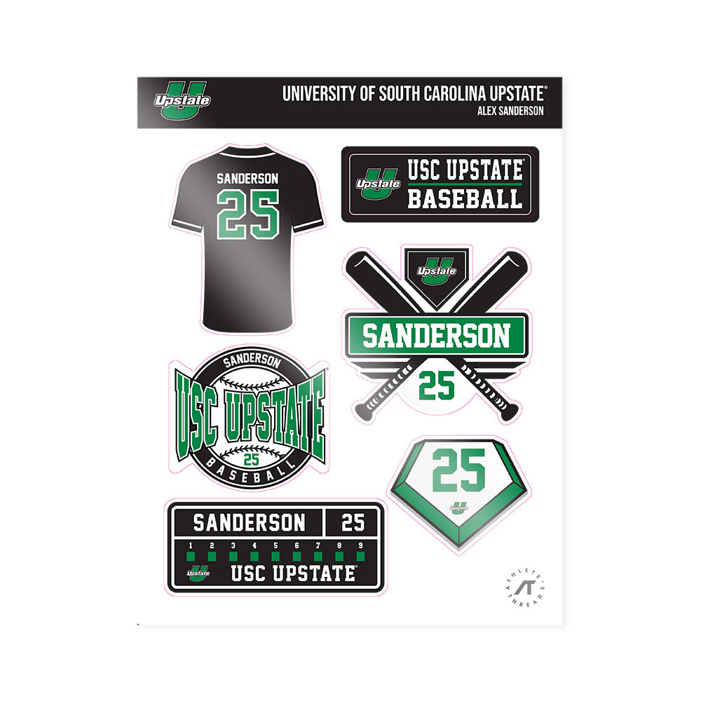 USC Upstate - NCAA Baseball : Alex Sanderson - Sticker Sheet-0