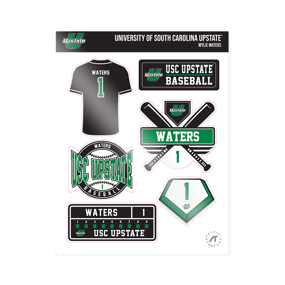 USC Upstate - NCAA Baseball : Wylie Waters - Sticker Sheet-0