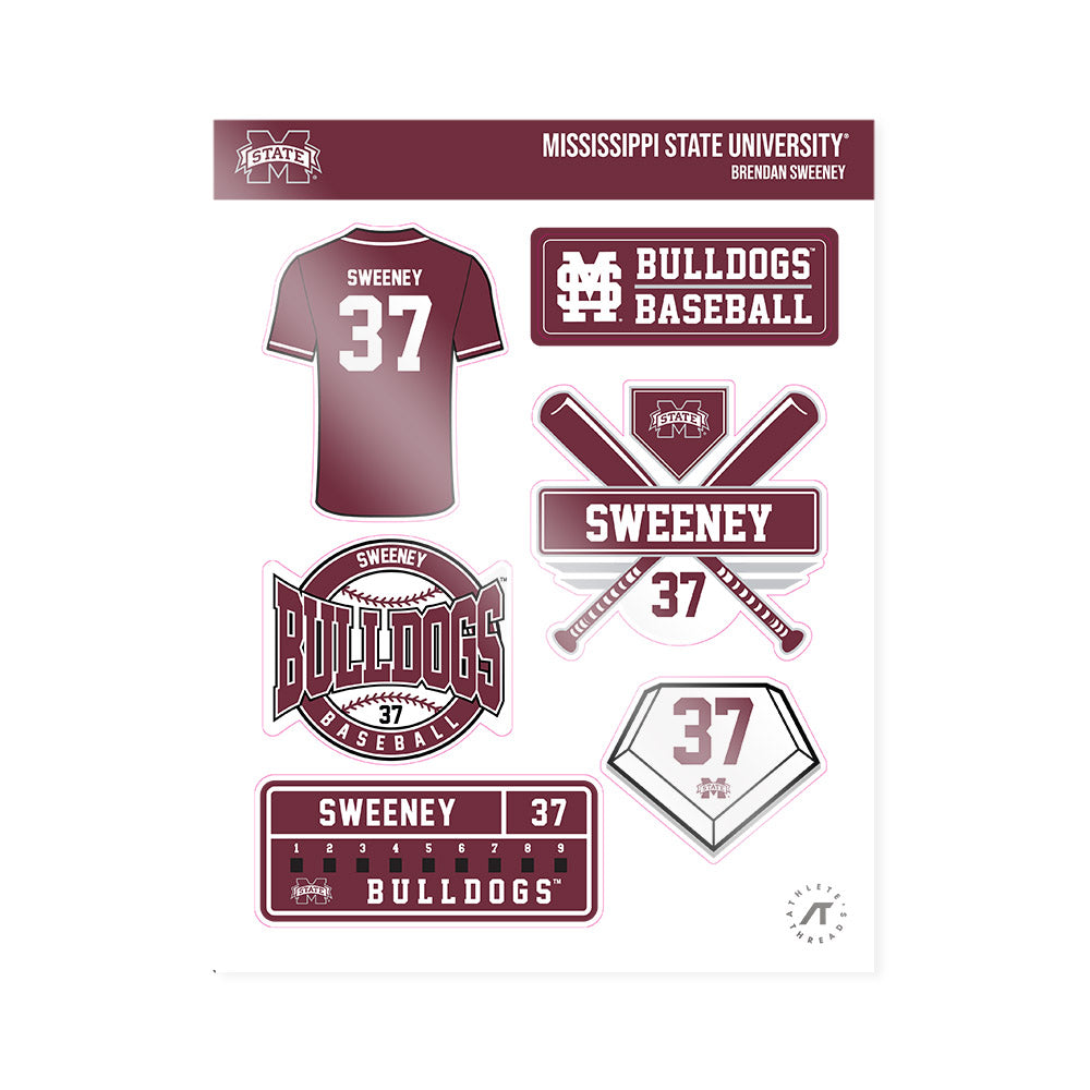 Mississippi State - NCAA Baseball : Brendan Sweeney - Sticker Sheet-0