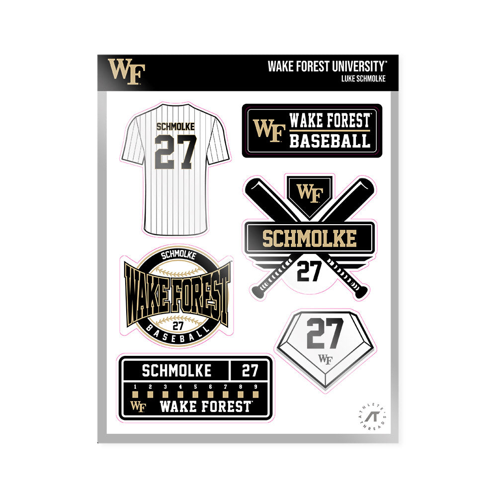 Wake Forest - NCAA Baseball : Luke Schmolke - Sticker Sheet-0