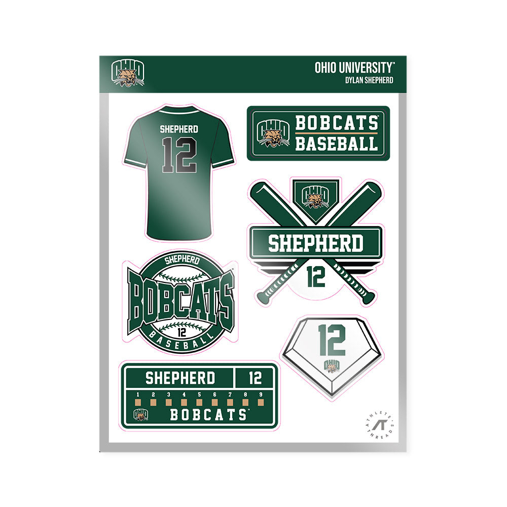 Ohio - NCAA Baseball : Dylan Shepherd - Sticker Sheet-0