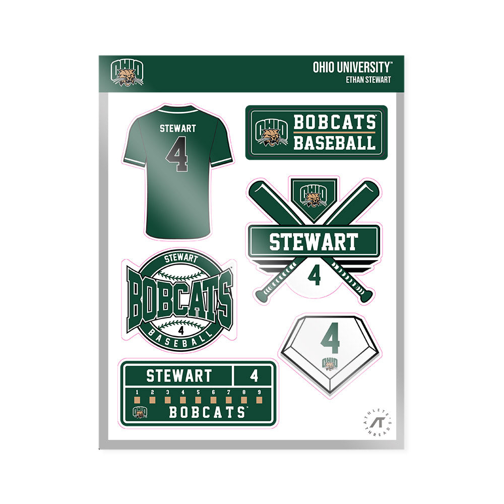 Ohio - NCAA Baseball : Ethan Stewart - Sticker Sheet-0