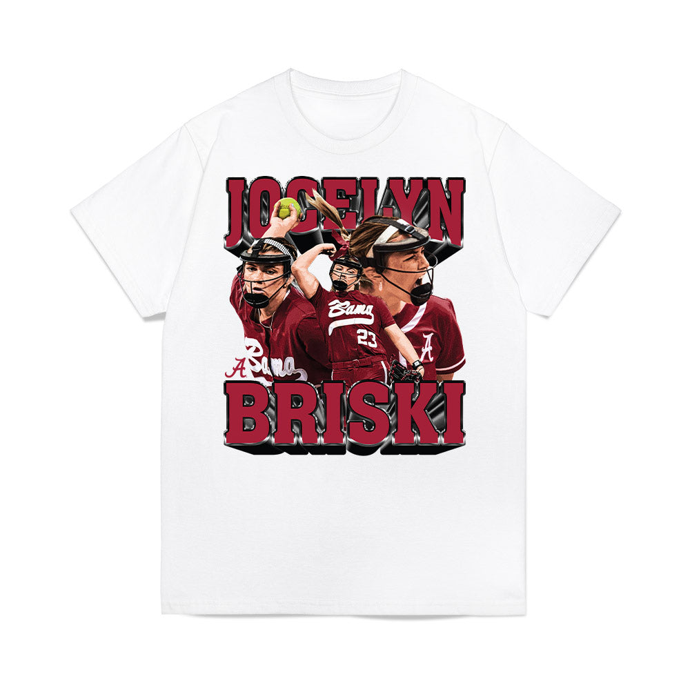 Alabama - NCAA Softball : Jocelyn Briski - Collage Premium T-Shirt-0