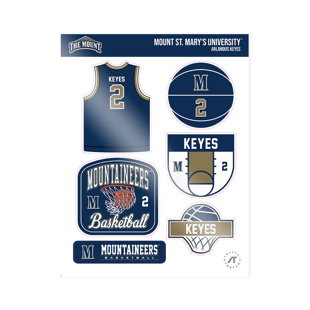 MSMU - NCAA Men's Basketball : Arlandus Keyes - Sticker Sheet-0