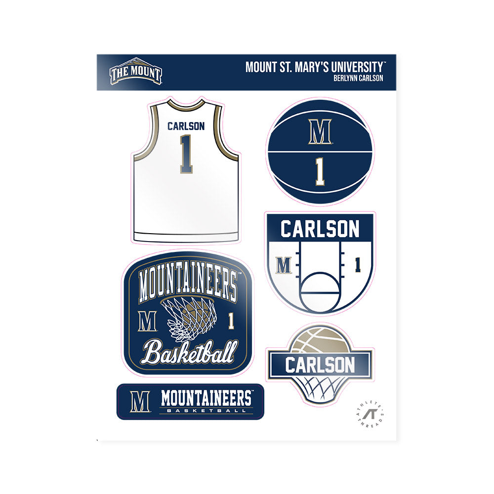 MSMU - NCAA Women's Basketball : Berlynn Carlson - Sticker Sheet-0