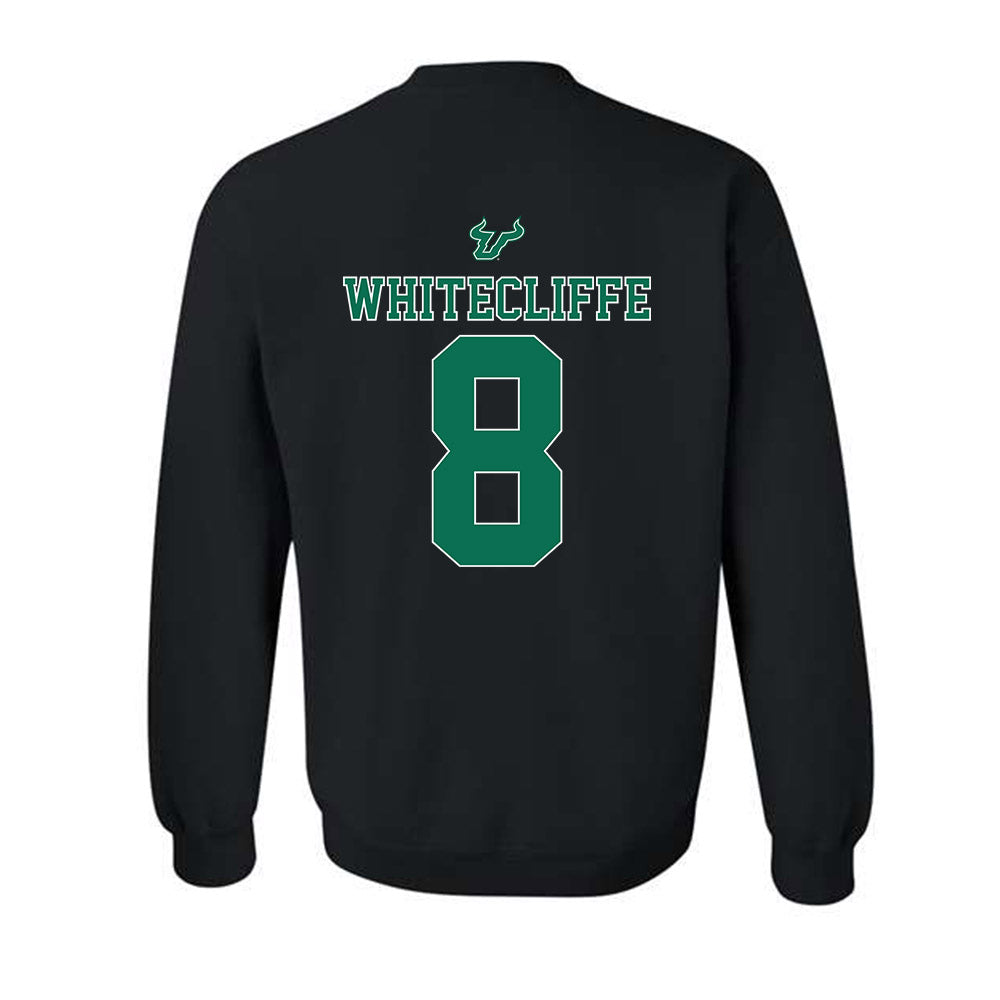 USF - NCAA Women's Lacrosse : Alex Whitecliffe - The Debut Win Crewneck Sweatshirt-1