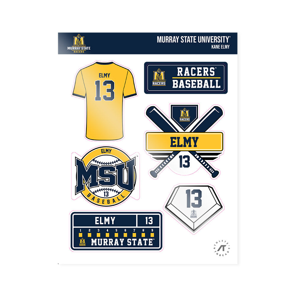 Murray State - NCAA Baseball : Kane Elmy - Sticker Sheet-0
