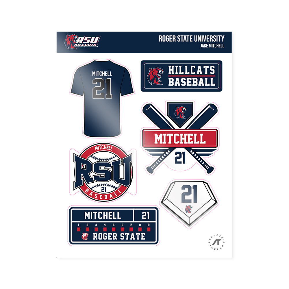 RSU - NCAA Baseball : Jake Mitchell - Sticker Sheet-0