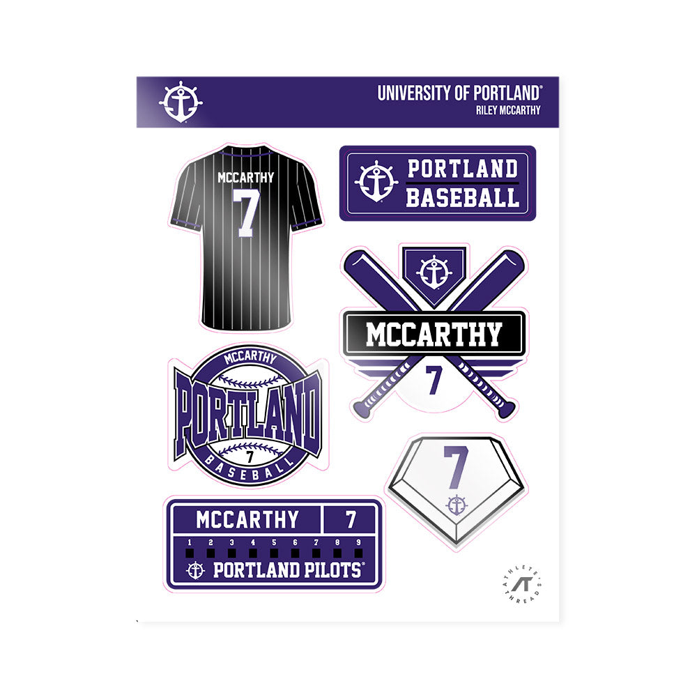 Portland - NCAA Baseball : Riley McCarthy - Sticker Sheet-0