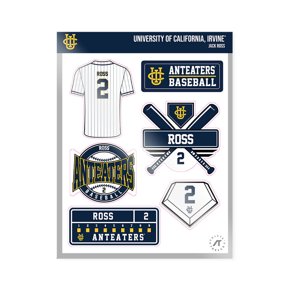 UCI - NCAA Baseball : Jack Ross - Sticker Sheet-0