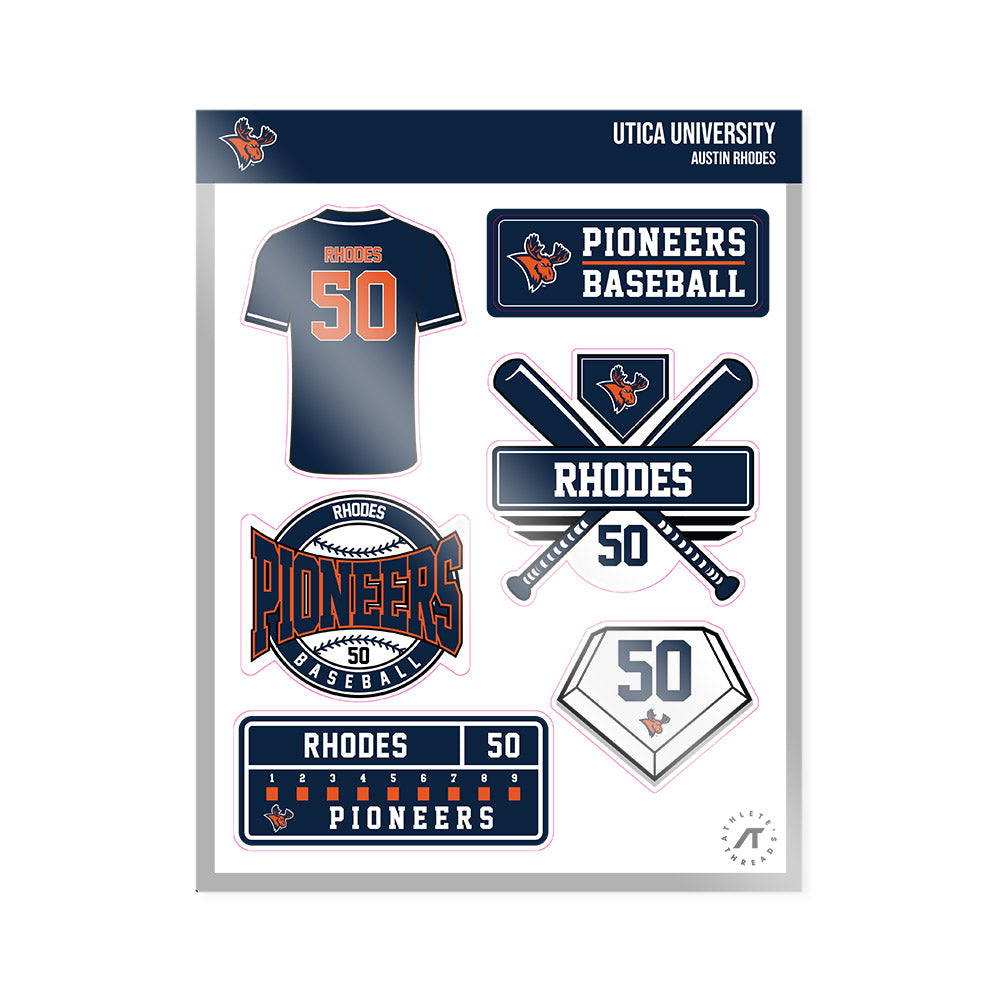Utica - NCAA Baseball : Austin Rhodes - Sticker Sheet-0