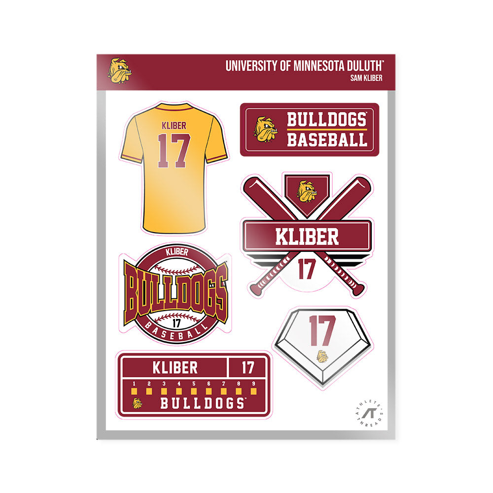 UMN Duluth - NCAA Baseball : Sam Kliber - Sticker Sheet-0