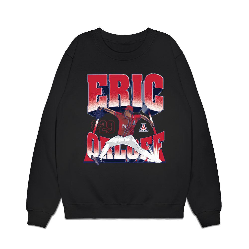 Arizona - NCAA Baseball : Eric Orloff - Premium Crewneck Sweatshirt-0