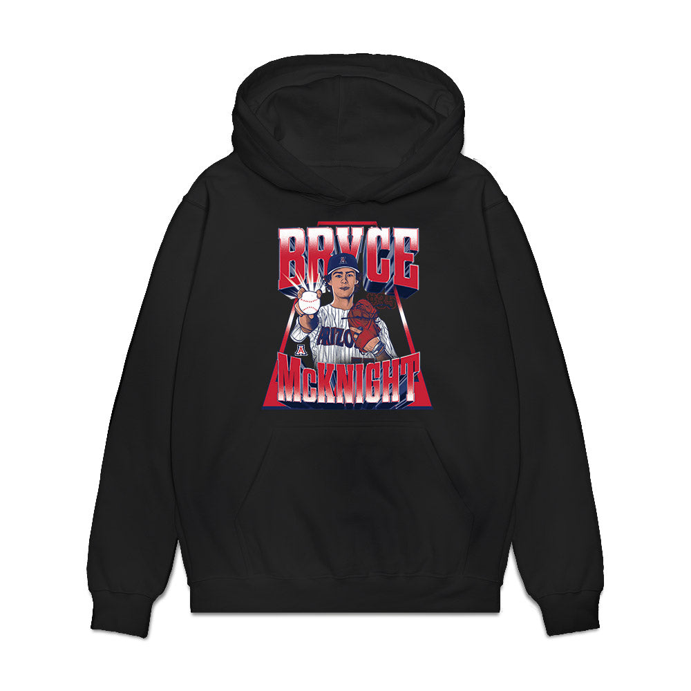 Arizona - NCAA Baseball : Bryce McKnight - Player Collage Premium Hooded Sweatshirt-0