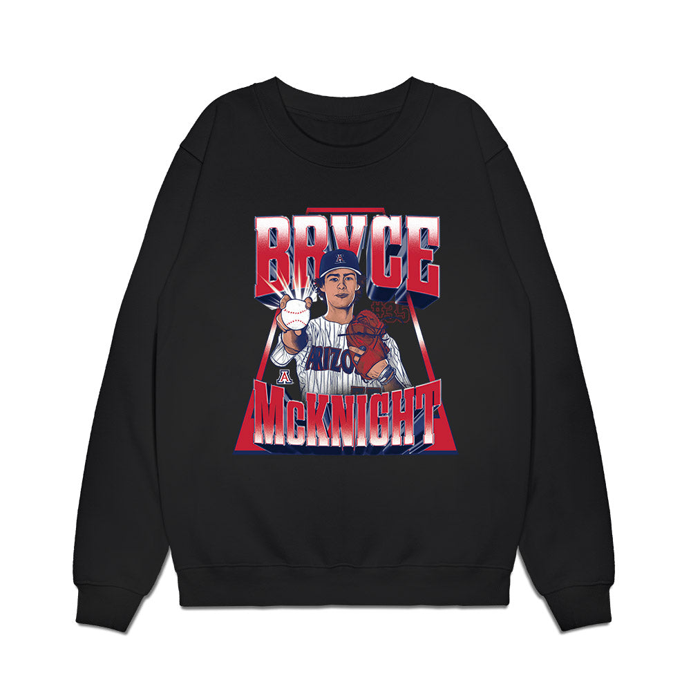 Arizona - NCAA Baseball : Bryce McKnight - Player Collage Premium Crewneck Sweatshirt-0