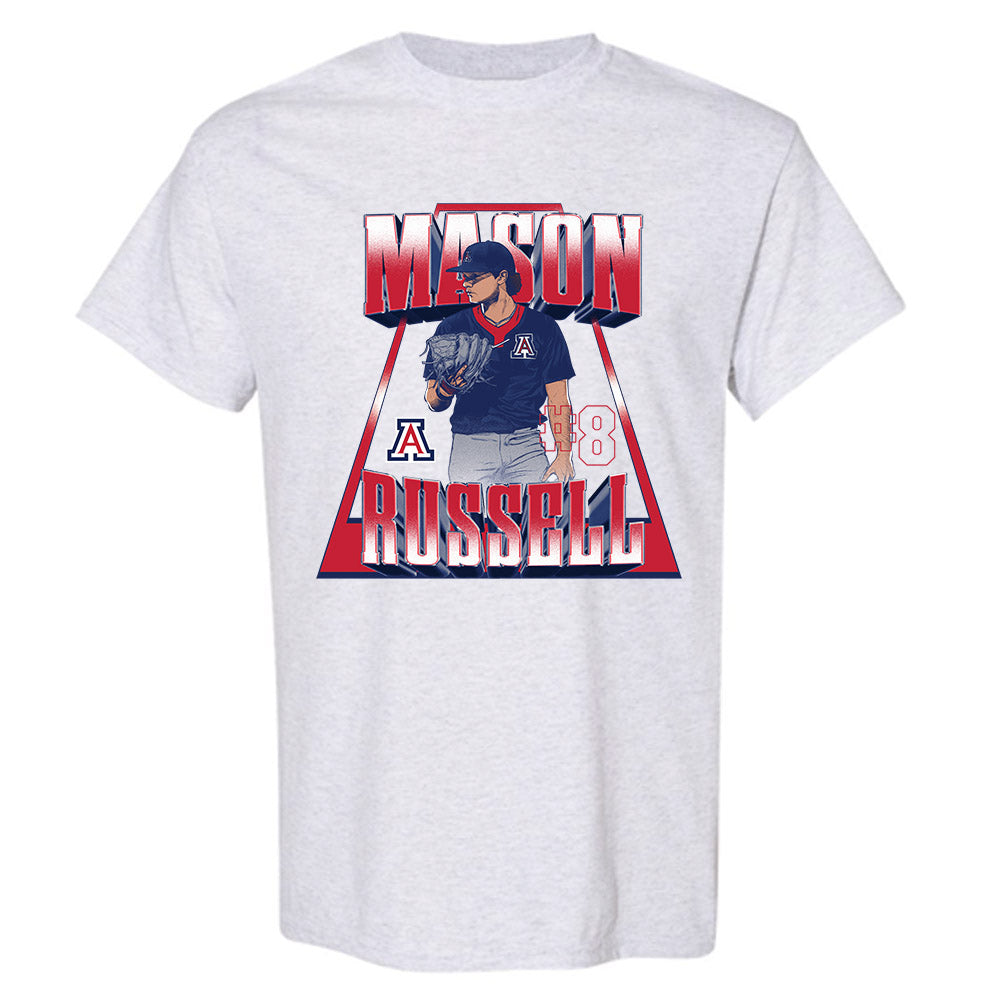Arizona - NCAA Baseball : Mason Russell - Player Collage T-Shirt-0