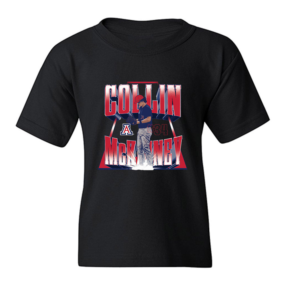 Arizona - NCAA Baseball : Collin McKinney - Player Collage Youth T-Shirt-0