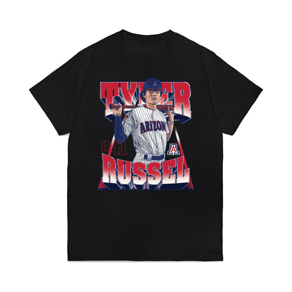 Arizona - NCAA Baseball : Tyler Russell - Premium T-Shirt-0