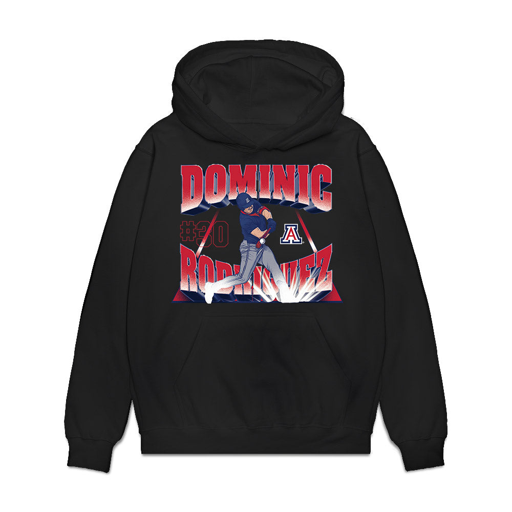 Arizona - NCAA Baseball : Dominic Rodriguez - Collage Premium Hooded Sweatshirt-0