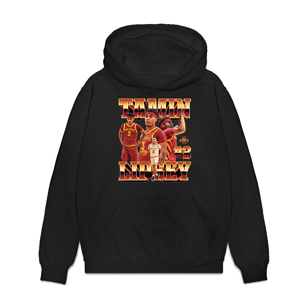 Iowa State - NCAA Men's Basketball : Tamin Lipsey - Collage Premium Hooded Sweatshirt-0