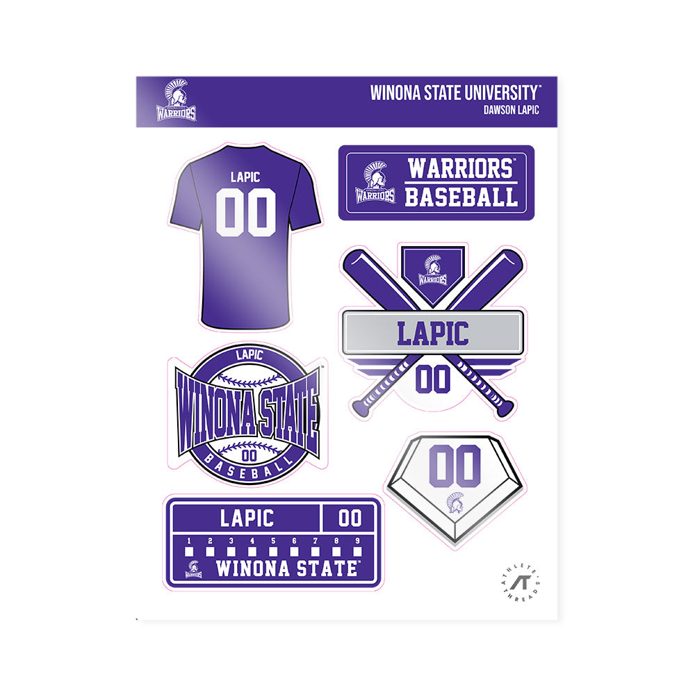 Winona - NCAA Baseball : Dawson Lapic - Sticker Sheet-0